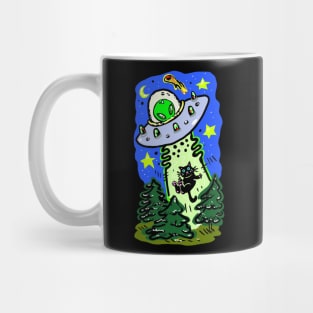 Kitty Cat Alien Abduction Mug